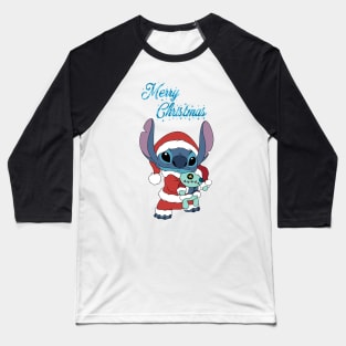 Merry Christmas Stitch Baseball T-Shirt